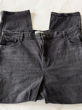 Abercrombie & Fitch Men's Black 90s Straight Leg High Rise Jeans NWOT
